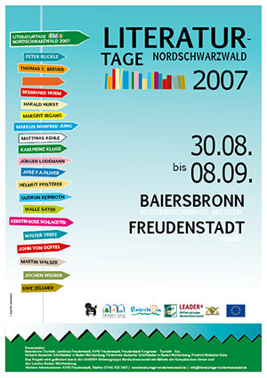 Plakat Literaturtage Nordschwarzwald 2007
