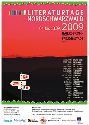Plakat Literaturtage Nordschwarzwald 2009