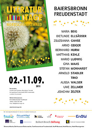 Plakat Literaturtage Nordschwarzwald 2011